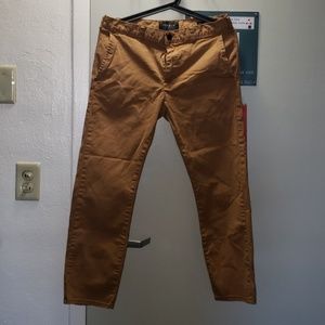 Pacsun Tan Chinos Skinny CROPPED